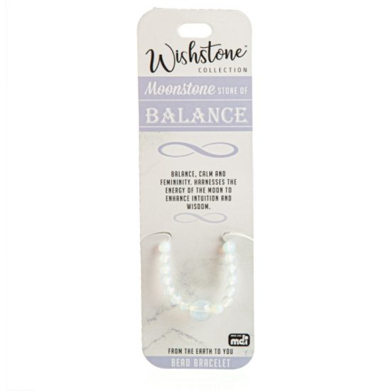 Wishstone Collection Moonstone Bead Bracelet