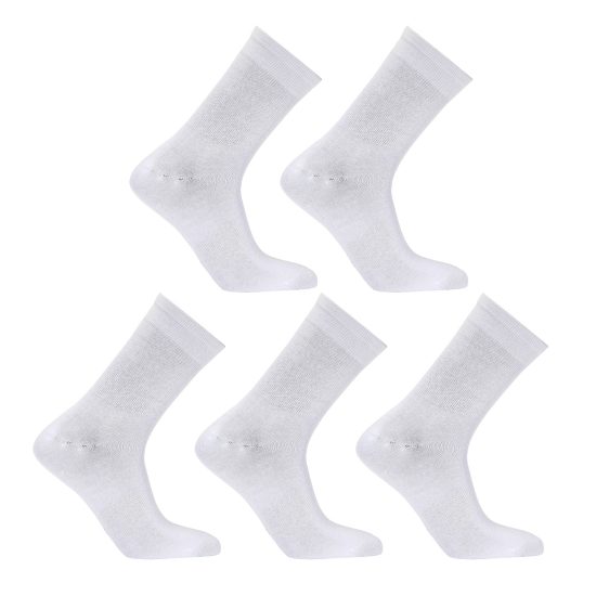 5X Rexy 3D Seamless Crew Socks Large Slim Breathable WHITE